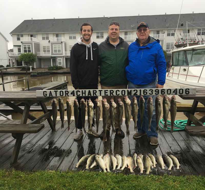 great walleye fishing on Fathers Day weekend - Lake Erie June 2019