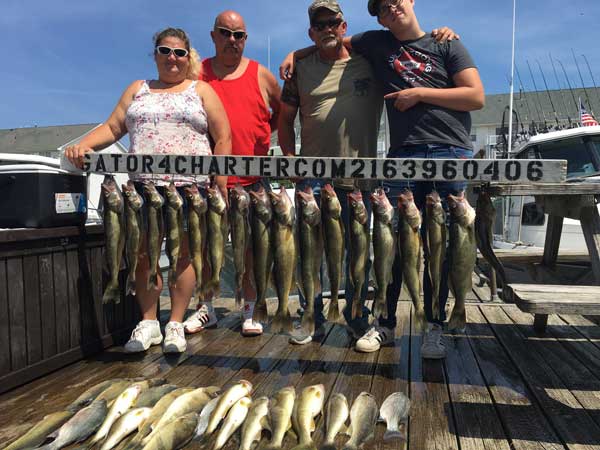 lake erie walleye guided fishing