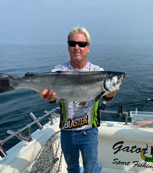 lake ontario - captain brian henry with a beauty