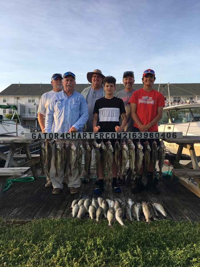 family fishing charter Lake Erie